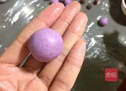 Purple Sweet Potato Illustration of how to make glutinous rice balls with bean paste 9