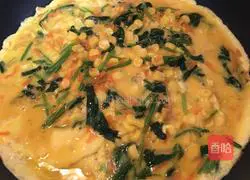 Illustration of how to make three-color baked egg pie 8