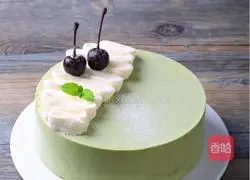 Illustration of how to make matcha mousse 10
