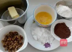 Illustration of how to make cocoa nut cookies 1