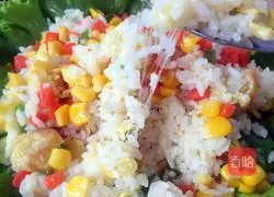 Cheese Egg Fried Rice Recipe Illustration 10