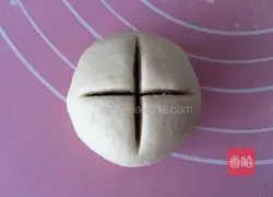 Illustration of how to make purple sweet potato buns with an open smile 8