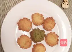 Illustration of how to make original cookies and matcha cookies 12