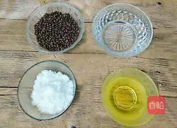 Illustration of how to make handmade red bean paste 1