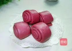 Illustration of how to make purple sweet potato rolls 14