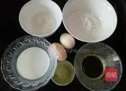 Matcha Chiffon Cake Illustration of how to make wind cake (6 inches) 1