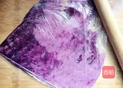 Purple sweet potato Illustration of how to make egg rolls 5