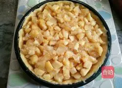 Illustration of how to make sunflower apple pie 6