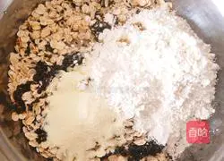 Illustration of how to make oatmeal cookies 1