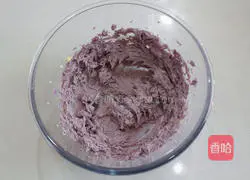 Illustration of how to make purple sweet potato cookies 9