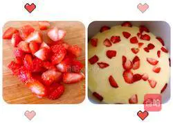 Mango Strawberry Mousse Cake Recipe Illustration 5