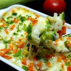 Cheese baked rice