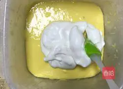 Illustration of how to make chiffon cup sesame cake 9