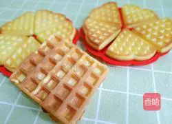 Illustration of how to make waffles for quick breakfast in one step 11