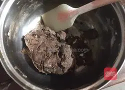 Illustration of how to make cocoa bean soft cookies 4