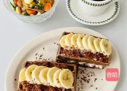 【 Less Fat recommendation] Illustration of how to make low-calorie black forest sandwich waffles 9