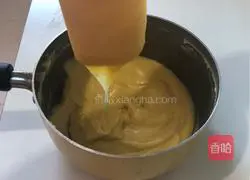 Illustration of how to make matcha cream puffs 12