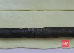 Illustration of making bean paste crisp rolls 9