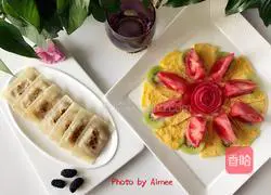 Kuaishou version of banana pie recipe 8