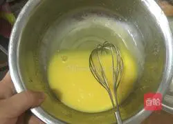 Illustration of how to make bean paste cake 1