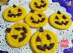 Illustration of how to make Halloween pumpkin cookies 14