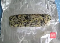 Illustration of how to make black sesame and seaweed biscuits 7