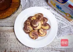 Illustration of two-color butter cookies 15