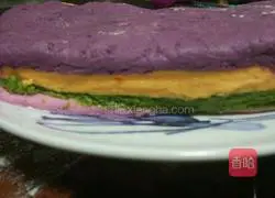 Illustration of how to make rainbow cookies 6