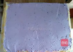 Cream Purple Sweet Potato Cake Roll Recipe Illustration 15