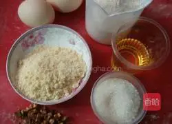 Illustration of how to make crispy egg sponge cake 1