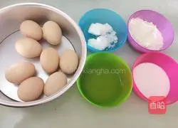 Illustration of how to make eight-inch chiffon cake 1