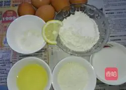 Illustration of how to make chiffon cake 1