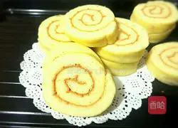 Illustration of how to make original cake rolls 19