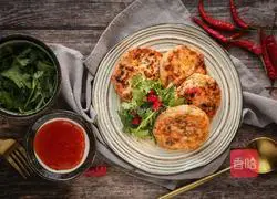 Illustration of how to make pan-fried shrimp cakes 7