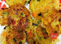 Potato and lotus root cake recipe 7