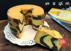 Illustration of how to make cow chiffon cake 22 