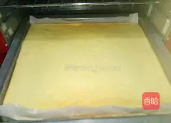 Illustration of how to make cream cake roll 15