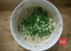 Egg and scallion pancakes Illustration of how to do it 1