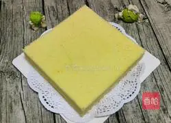 Illustration of how to make chiffon cake square mold 14