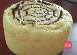 6 inch latte art Illustration of how to make chiffon cake 16