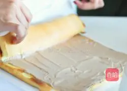 Chocolate Strawberry Cake Roll Recipe Illustration 8