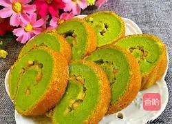 Spinach cake roll (rice cooker version) illustration 8