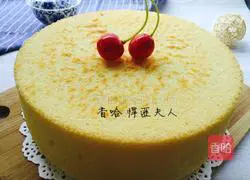 Illustration of how to make hot noodle chiffon cake (8 inches) 18