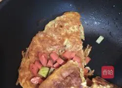 Illustration of how to make egg noodle pancakes 7