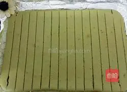 Cranberry Matcha Cake Roll Recipe Illustration 21