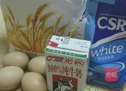 Illustration of how to make chiffon cake 1