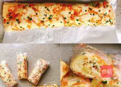 Yoghurt, pineapple and meat floss cake rolls (no salad dressing and low calorie) illustration 17