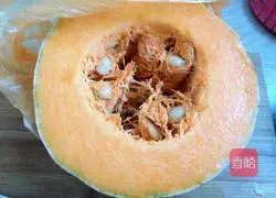 Illustration of how to make Japanese boiled pumpkin 1