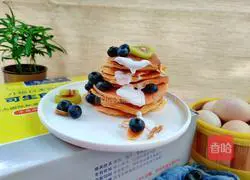 Illustration of making yogurt waffles 14