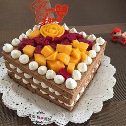 Fresh fruit cream naked cake